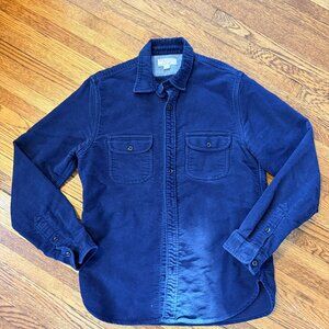 J.Crew Wallace & Barnes Blue Flannel